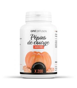 Pépins de Courge Bio 420 mg 200 capsules