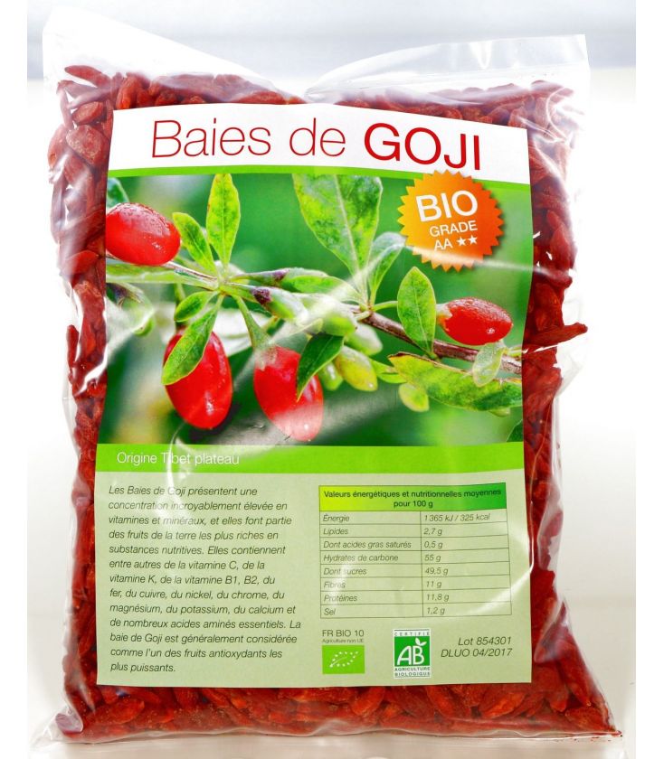 Baies de goji bio 100 % Sac de 500gr 8800da | Sebala Fruits N°1 en Algérie  ,vente de fruits exotique et hors saison 